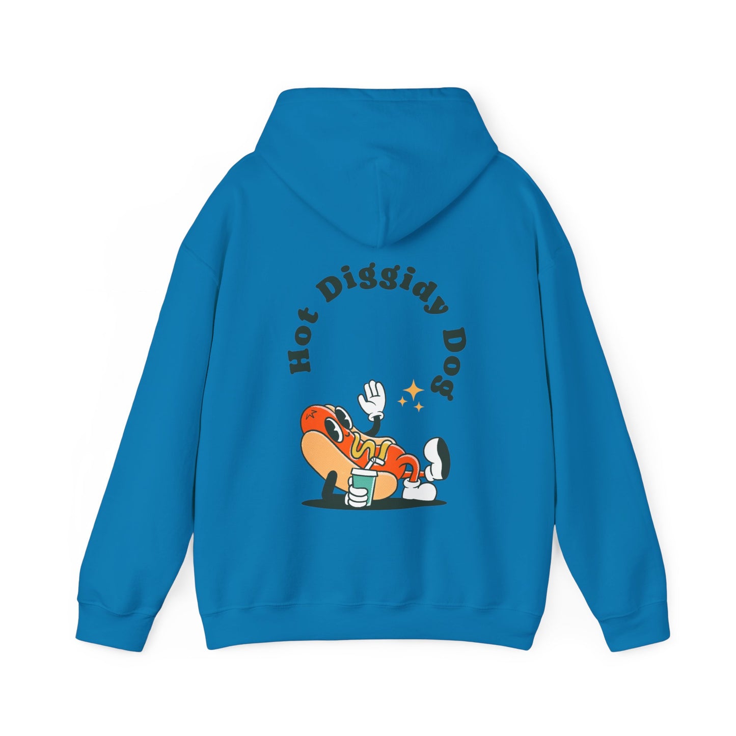 Unisex Retro Hot Diggidy Dog Heavy Blend™ Hooded Sweatshirt (Multiple Colours)