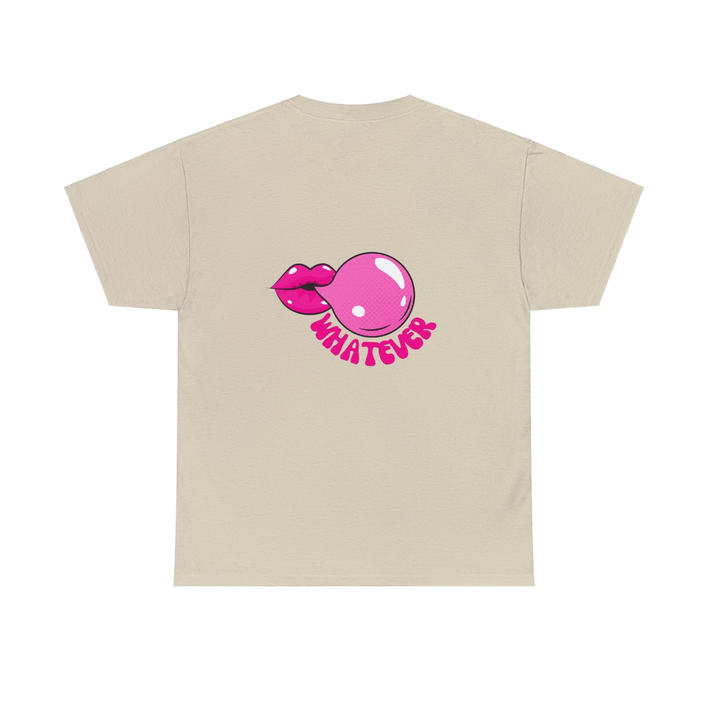 Unisex Whatever Lip Bubble Blowing T-shirt (Multiple Colours)