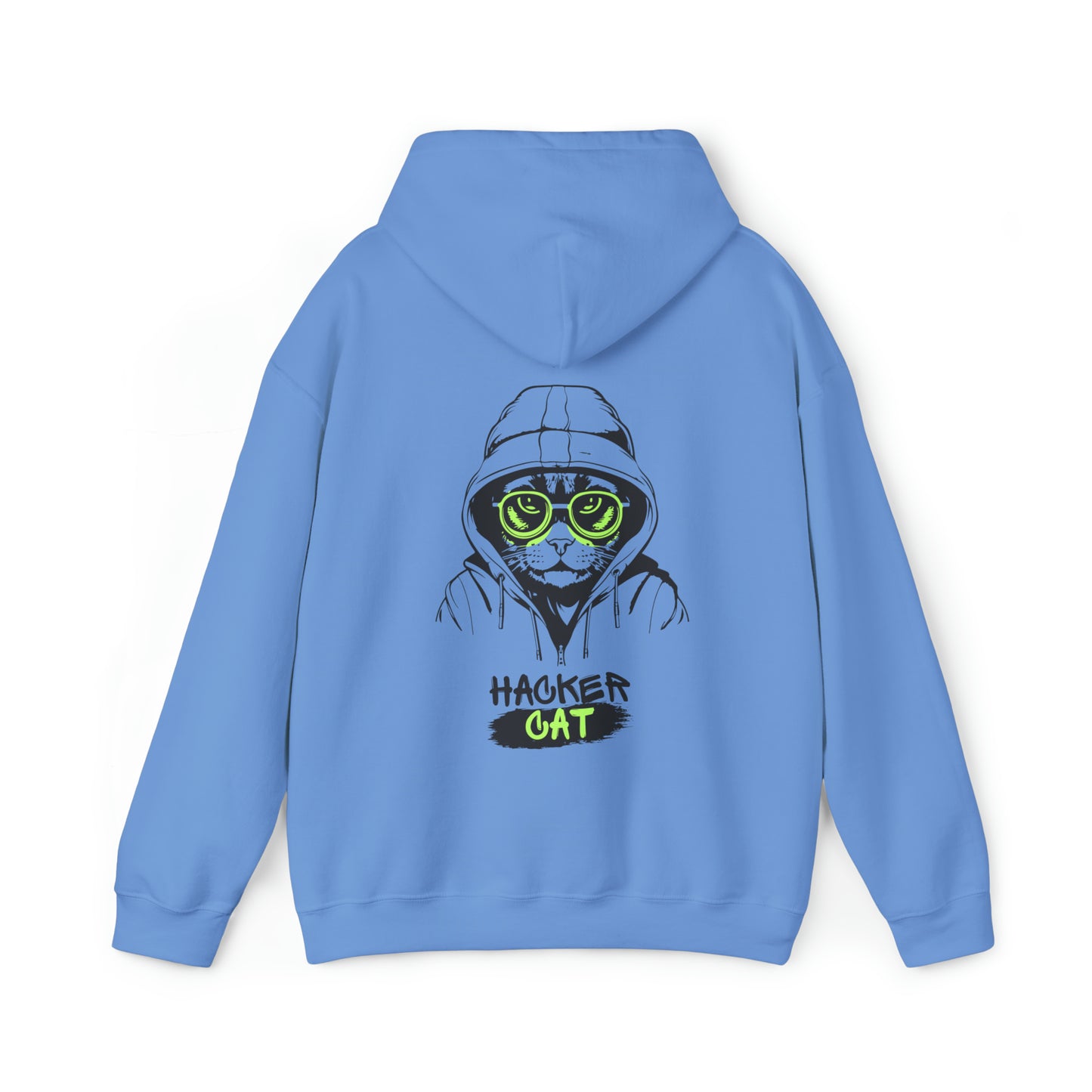 Unisex Hacker Cat Heavy Blend™ Hooded Sweatshirt (Multiple Colours)