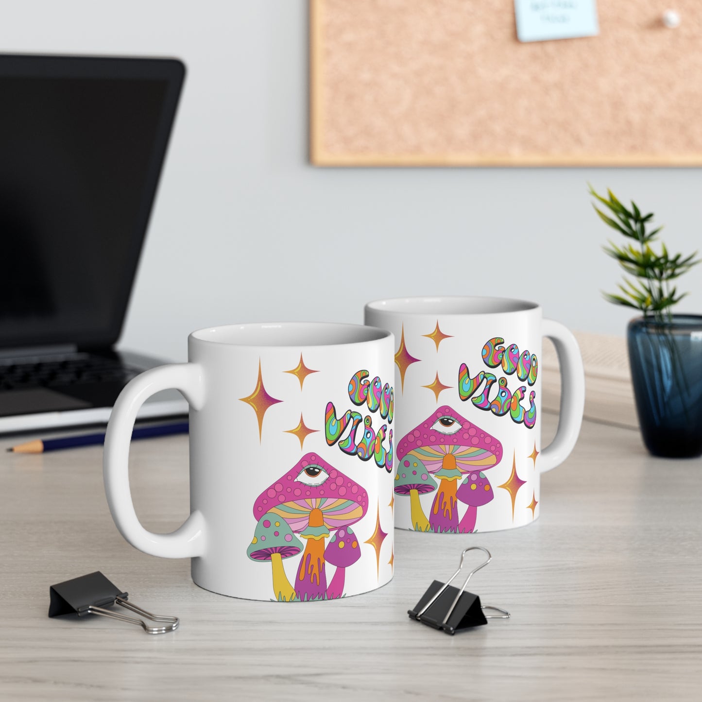 Good Vibes Mushroom Mug