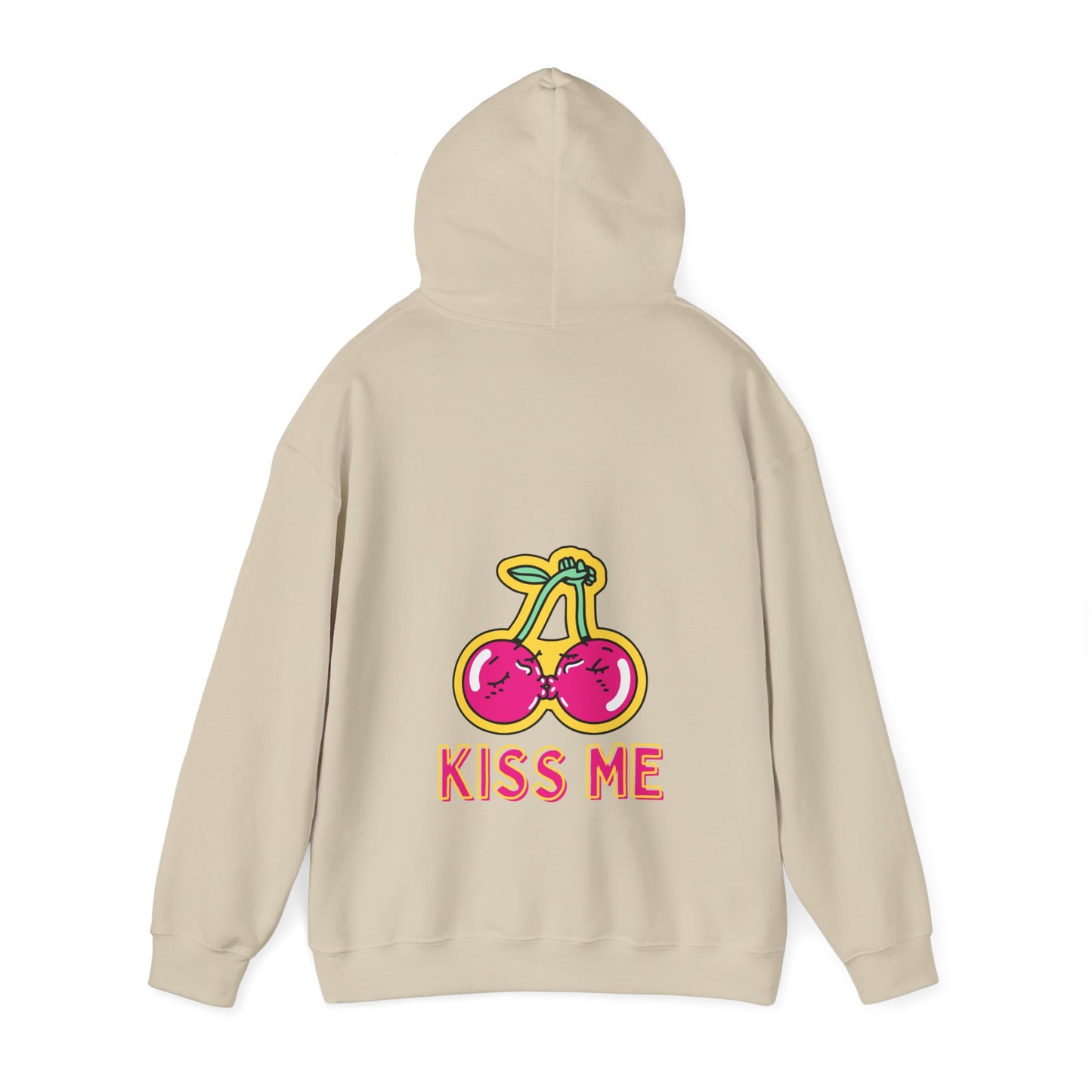 Unisex Kissing Cherries Kiss Me Heavy Blend⢠Hooded Sweatshirt (Multiple Colours)