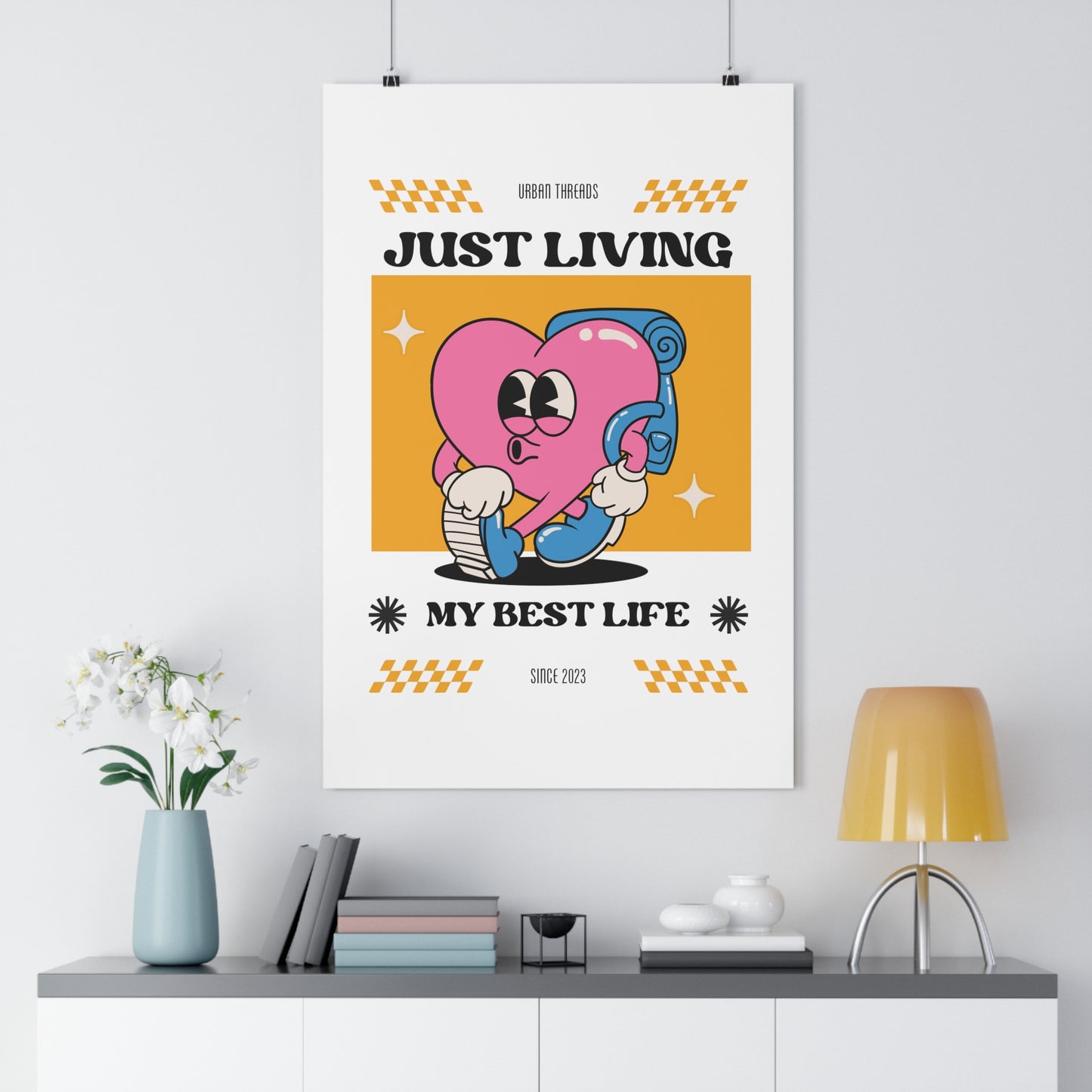 Just Living My Best Life Premium Paper Poster