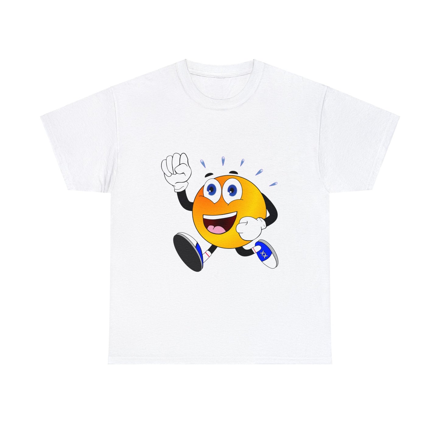 Unisex Retro Running Head Heavy Cotton Tee (Multiple Colours)