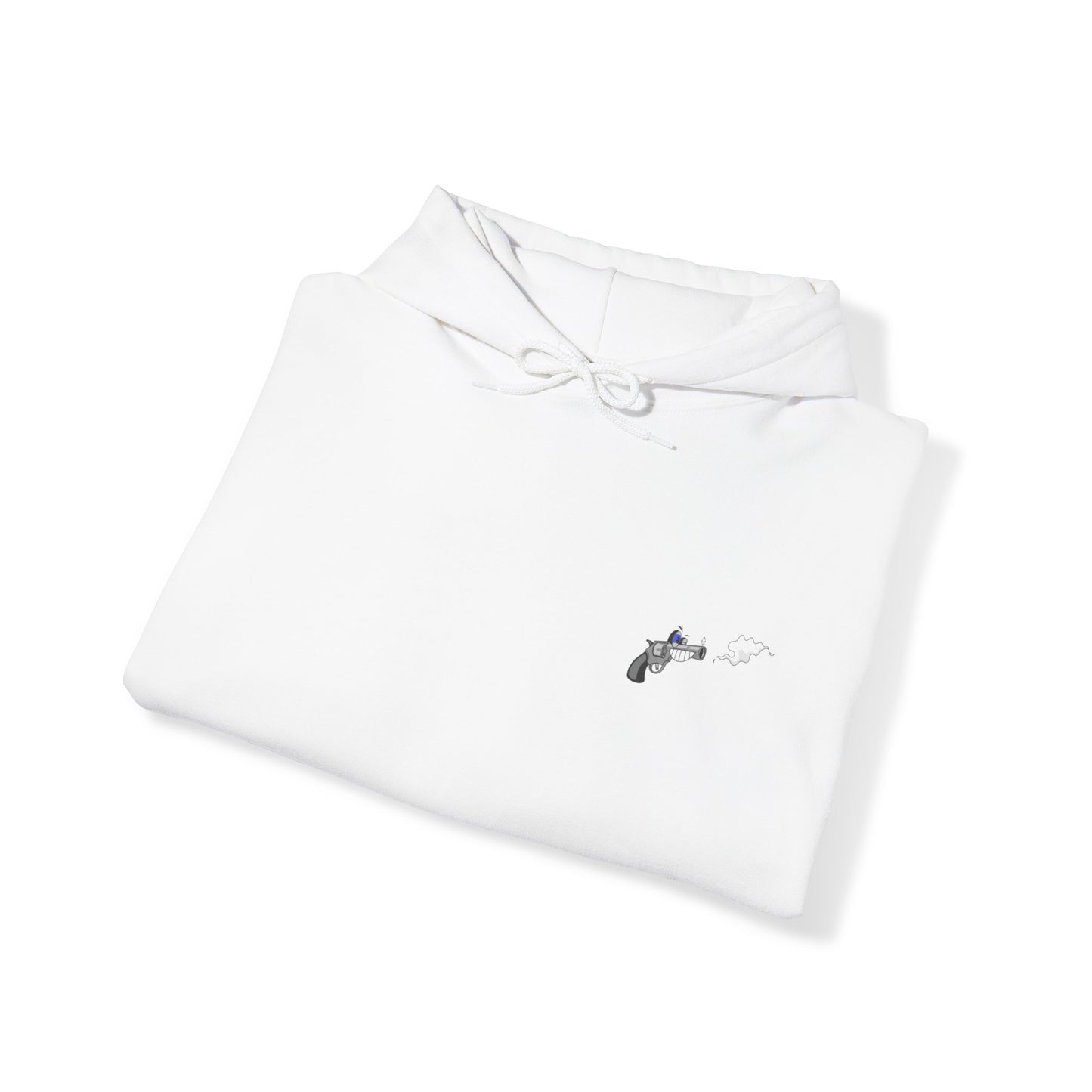 Semi-Automatic Blap Blap Blap White Unisex Heavy Blend™ Hooded Sweatshirt