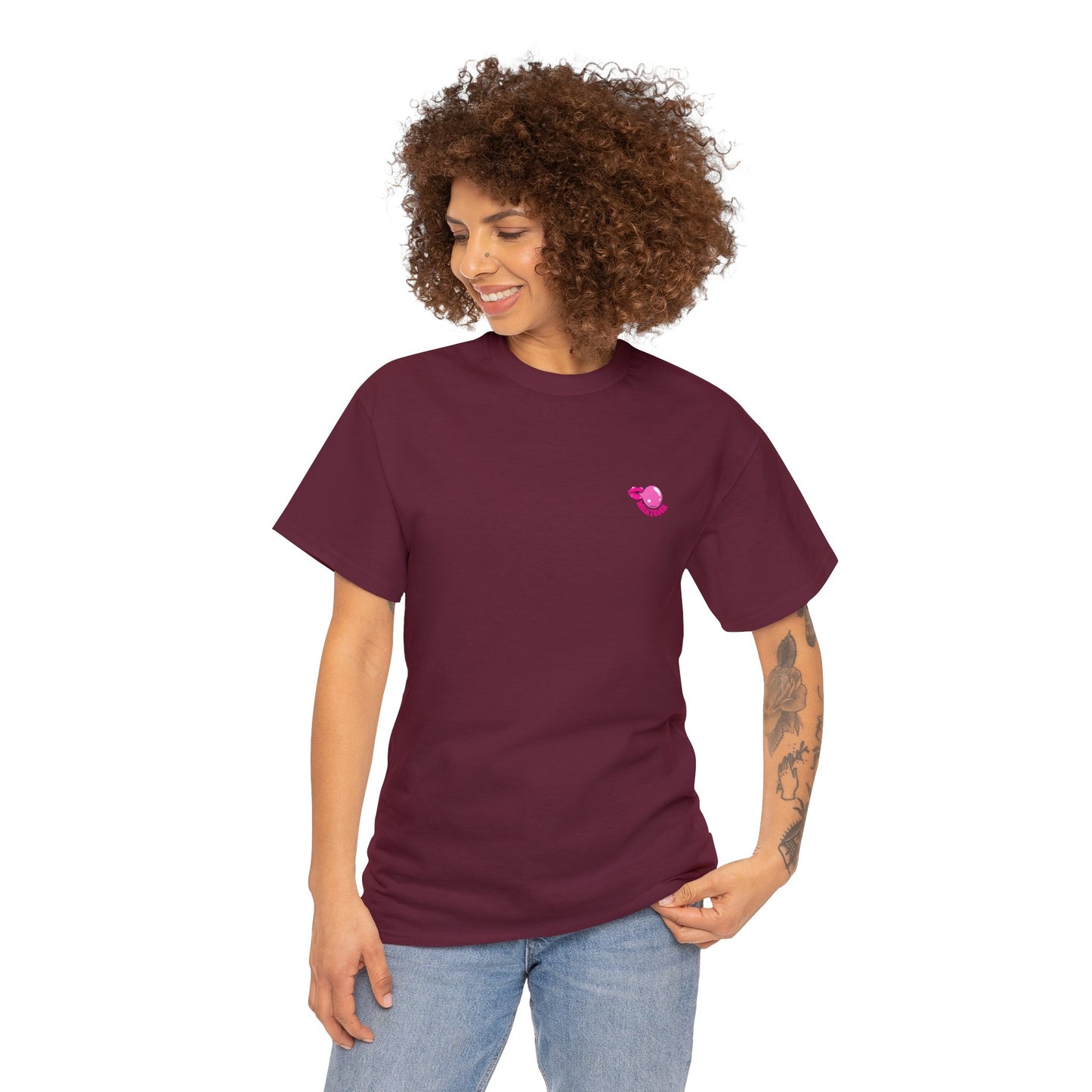Unisex Whatever Lip Bubble Blowing T-shirt (Multiple Colours)