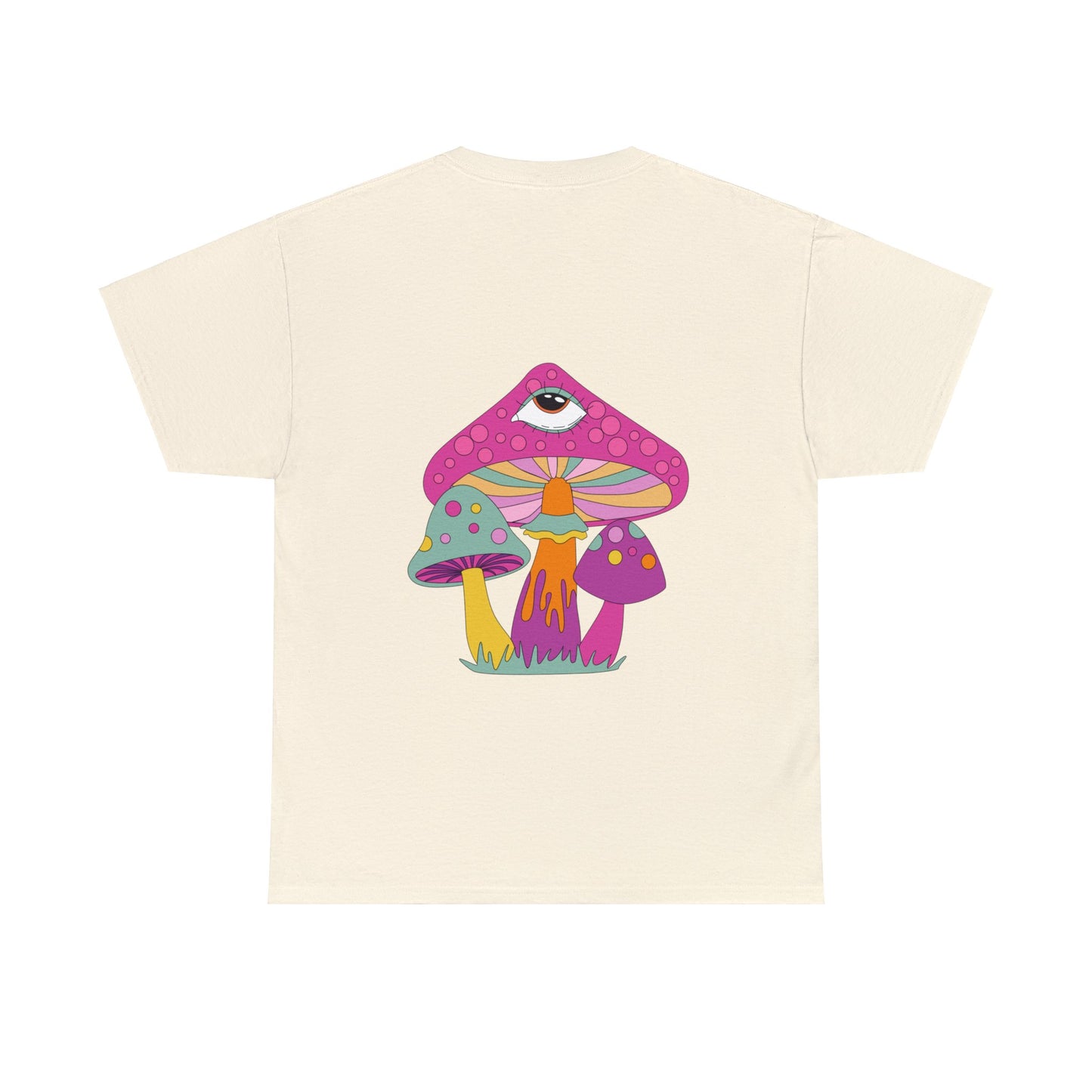 Unisex Trippy Mushrooms Good Vibes T-Shirt (Multiple Colours)