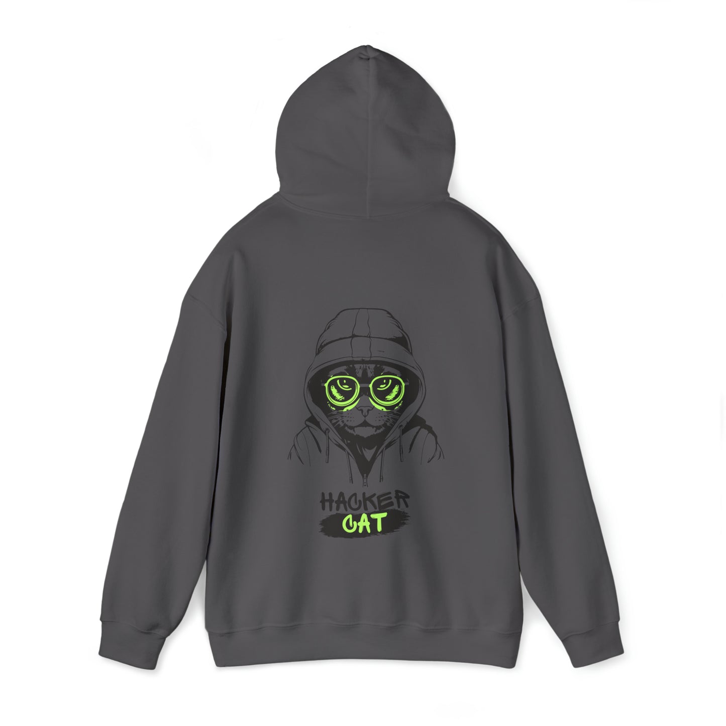 Unisex Hacker Cat Heavy Blend™ Hooded Sweatshirt (Multiple Colours)
