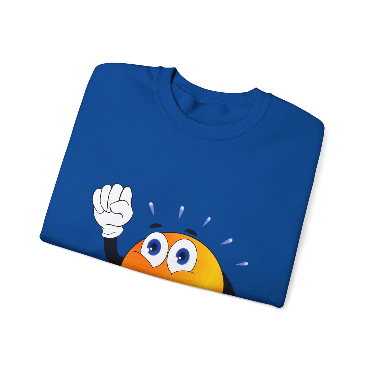 Unisex Running Retro Face Heavy Blend⢠Crewneck Sweatshirt (Multiple Colours)