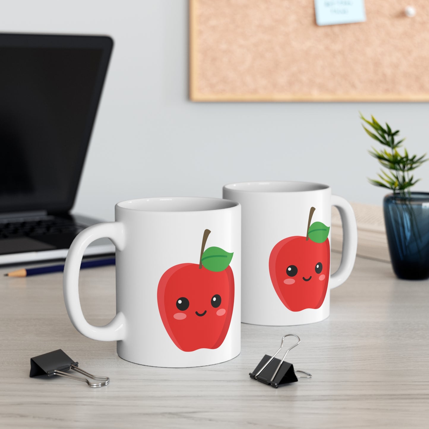 Happy Red Apple Coffee or Tea Mug