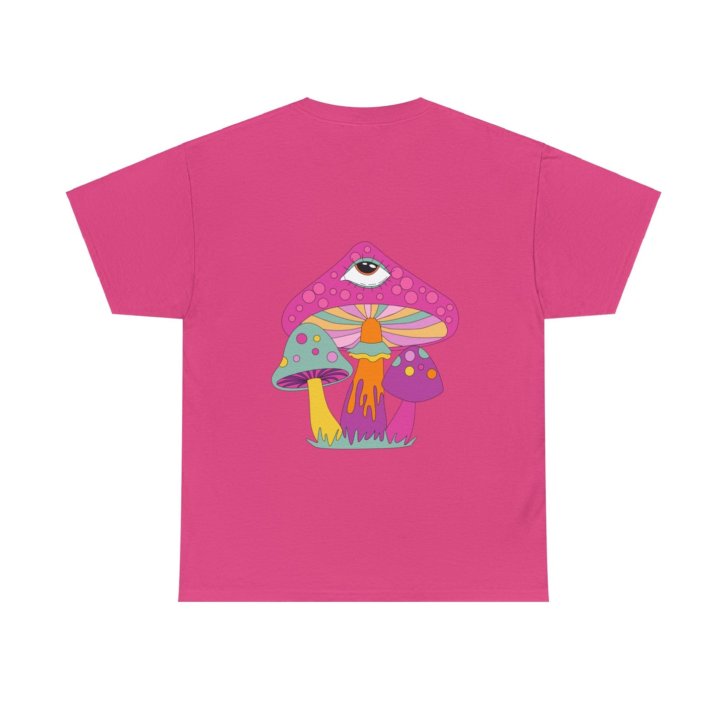 Unisex Trippy Mushrooms Good Vibes T-Shirt (Multiple Colours)