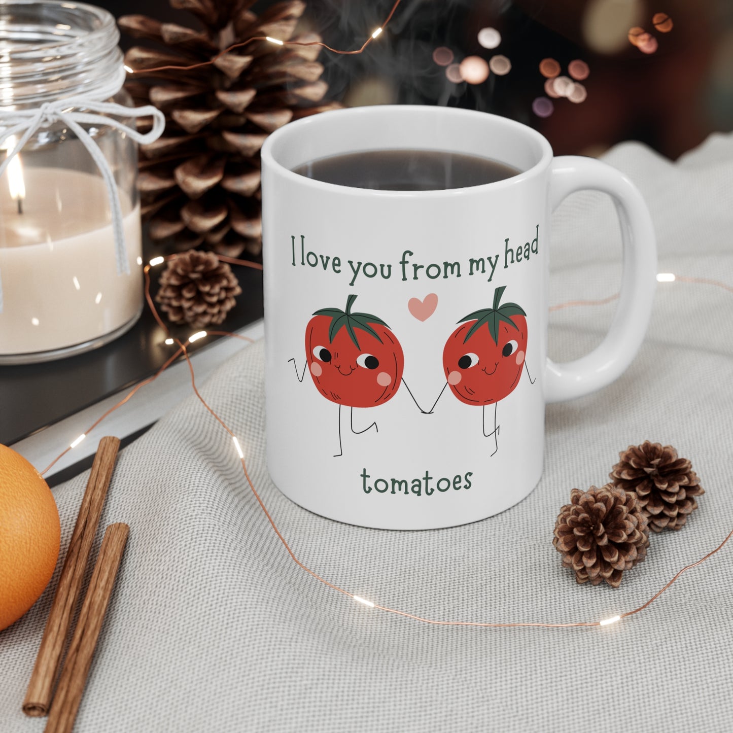 I love you from my head Tomatoes Coffee or Tea Mug