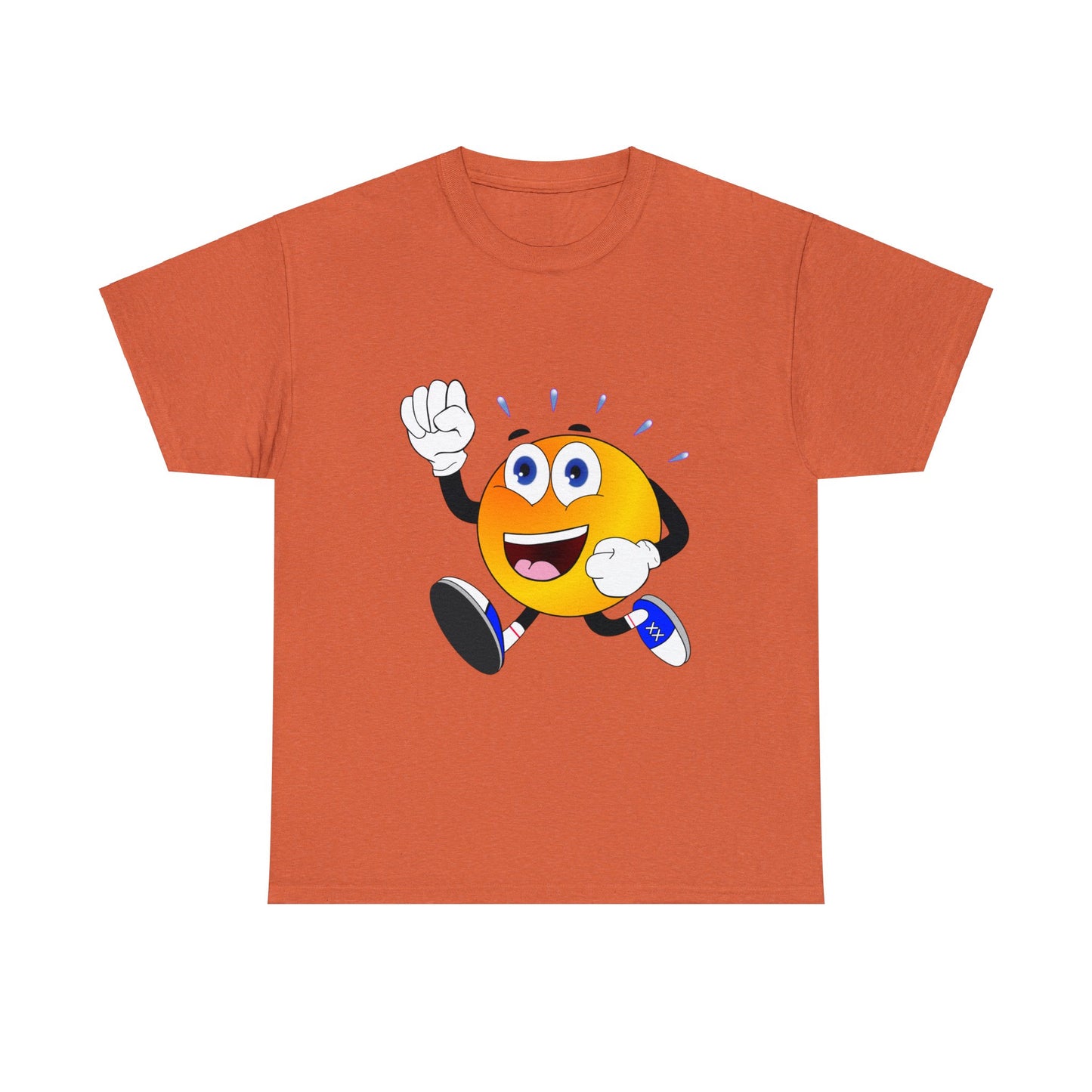 Unisex Retro Running Head Heavy Cotton Tee (Multiple Colours)