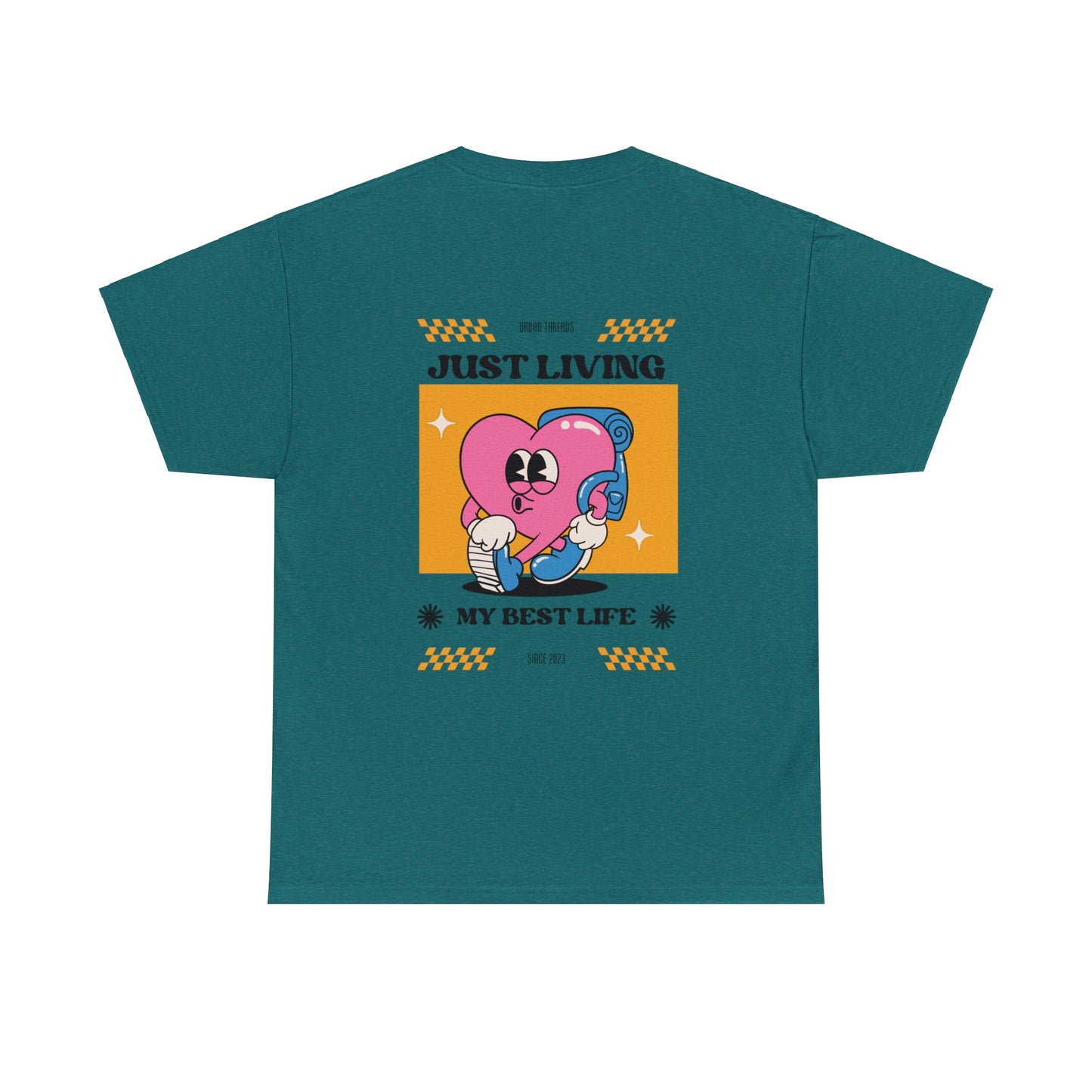 Unisex Just Living My Best Life T-Shirt (Multiple Colours)