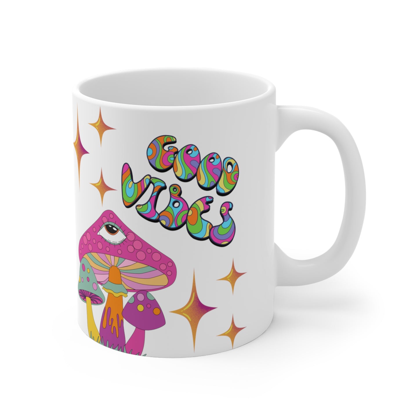 Good Vibes Mushroom Mug