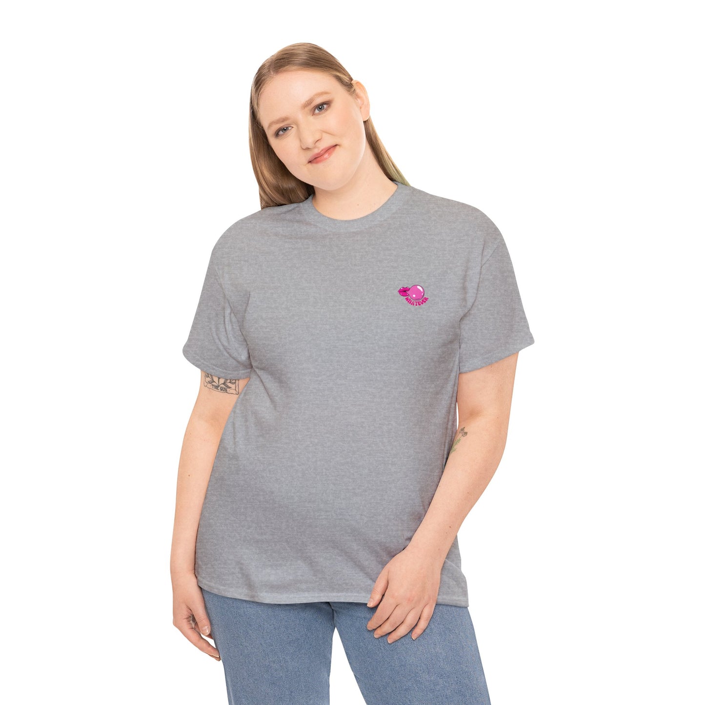 Unisex Whatever Lip Bubble Blowing T-shirt (Multiple Colours)