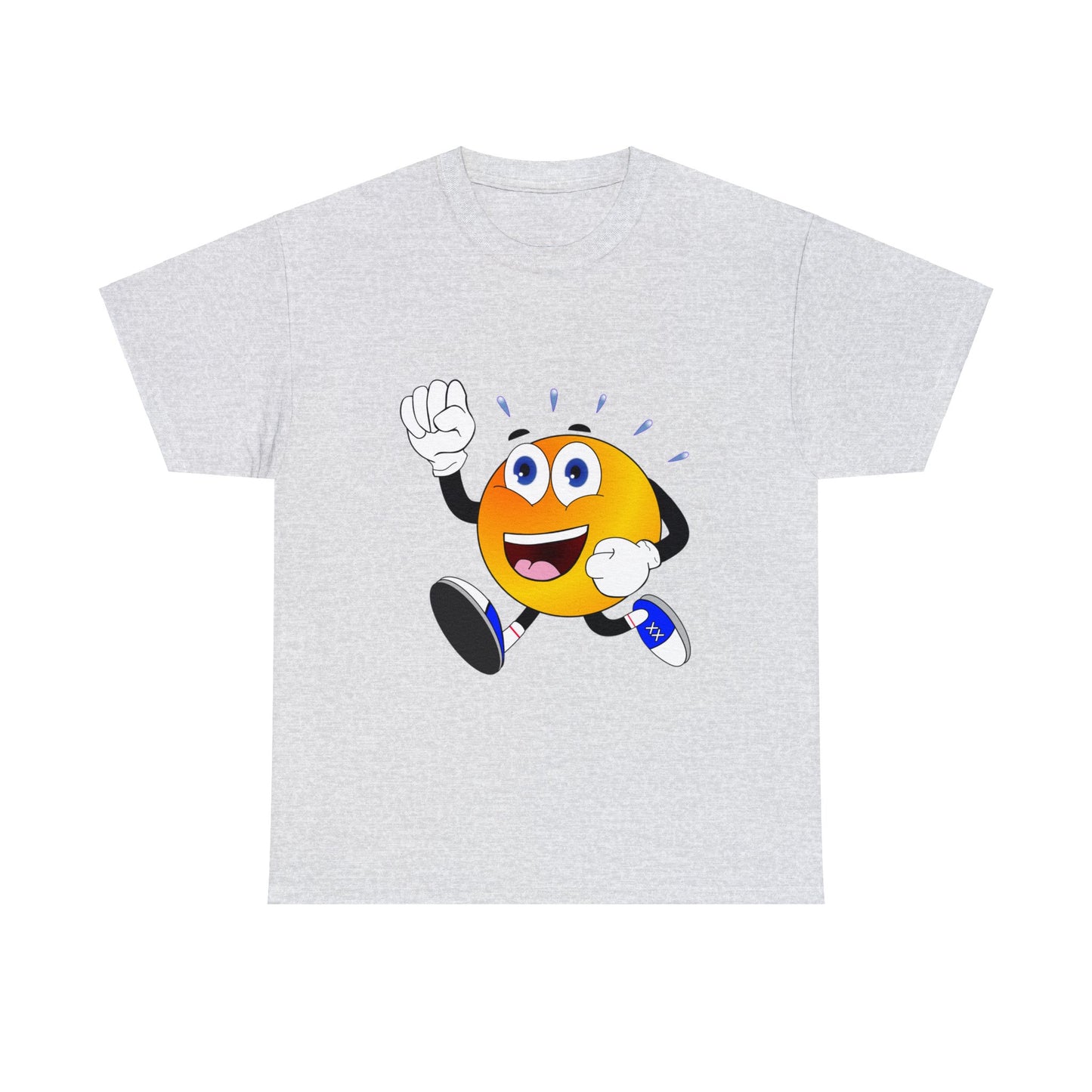 Unisex Retro Running Head Heavy Cotton Tee (Multiple Colours)