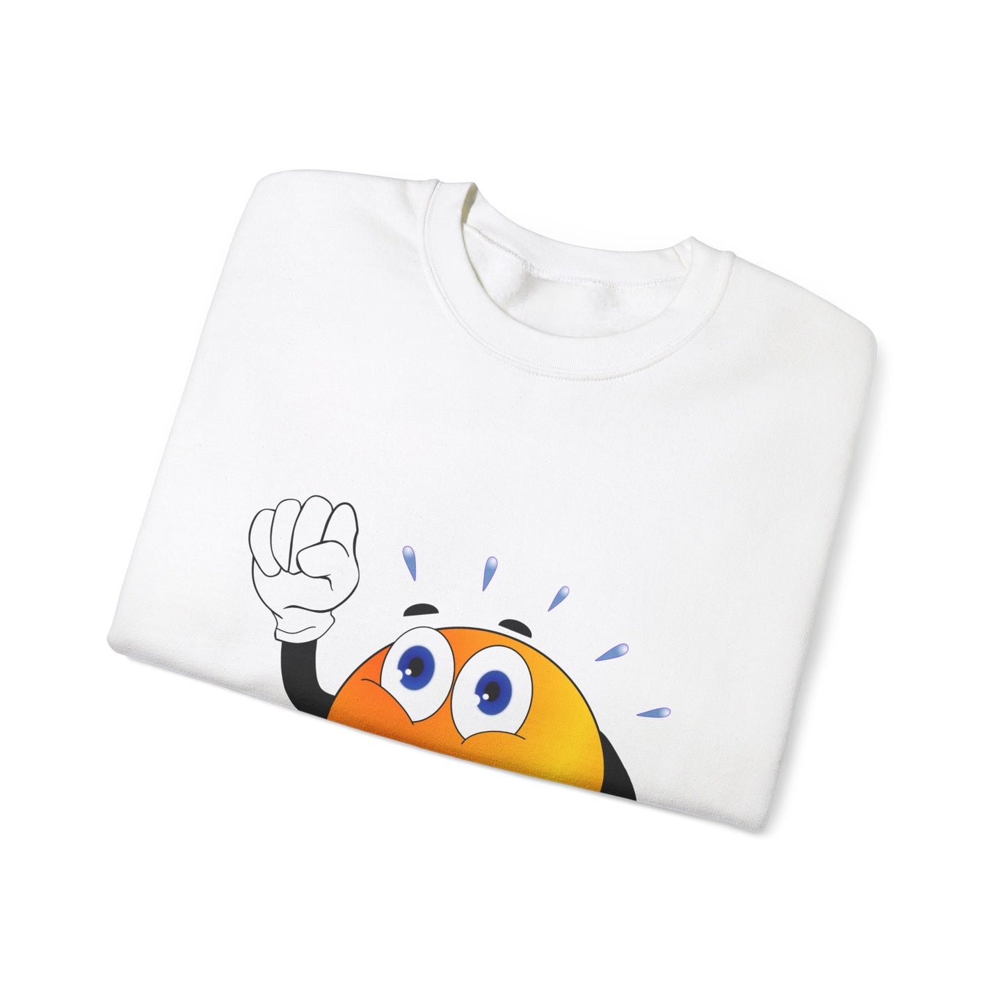 Unisex Running Retro Face Heavy Blend⢠Crewneck Sweatshirt (Multiple Colours)