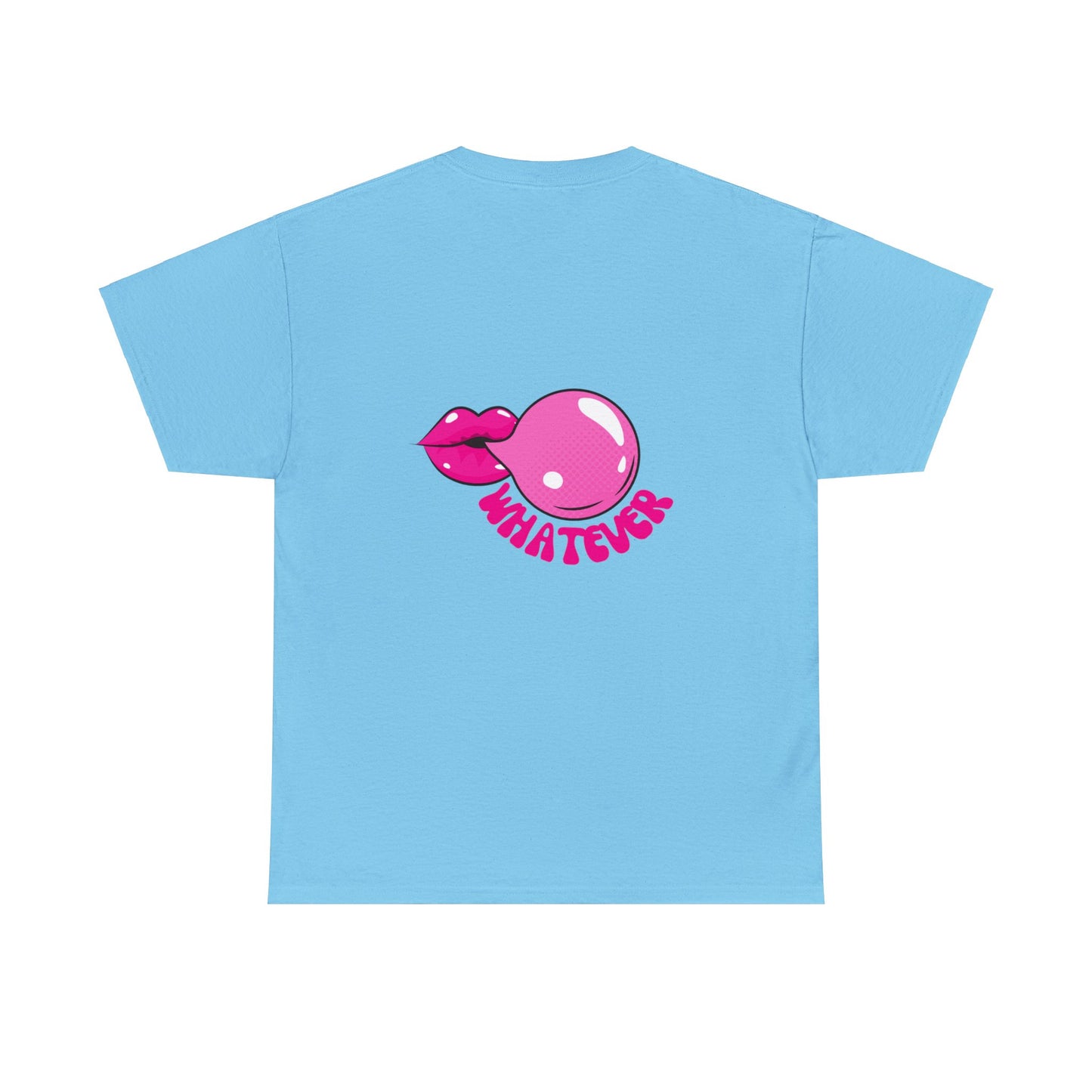 Unisex Whatever Lip Bubble Blowing T-shirt (Multiple Colours)