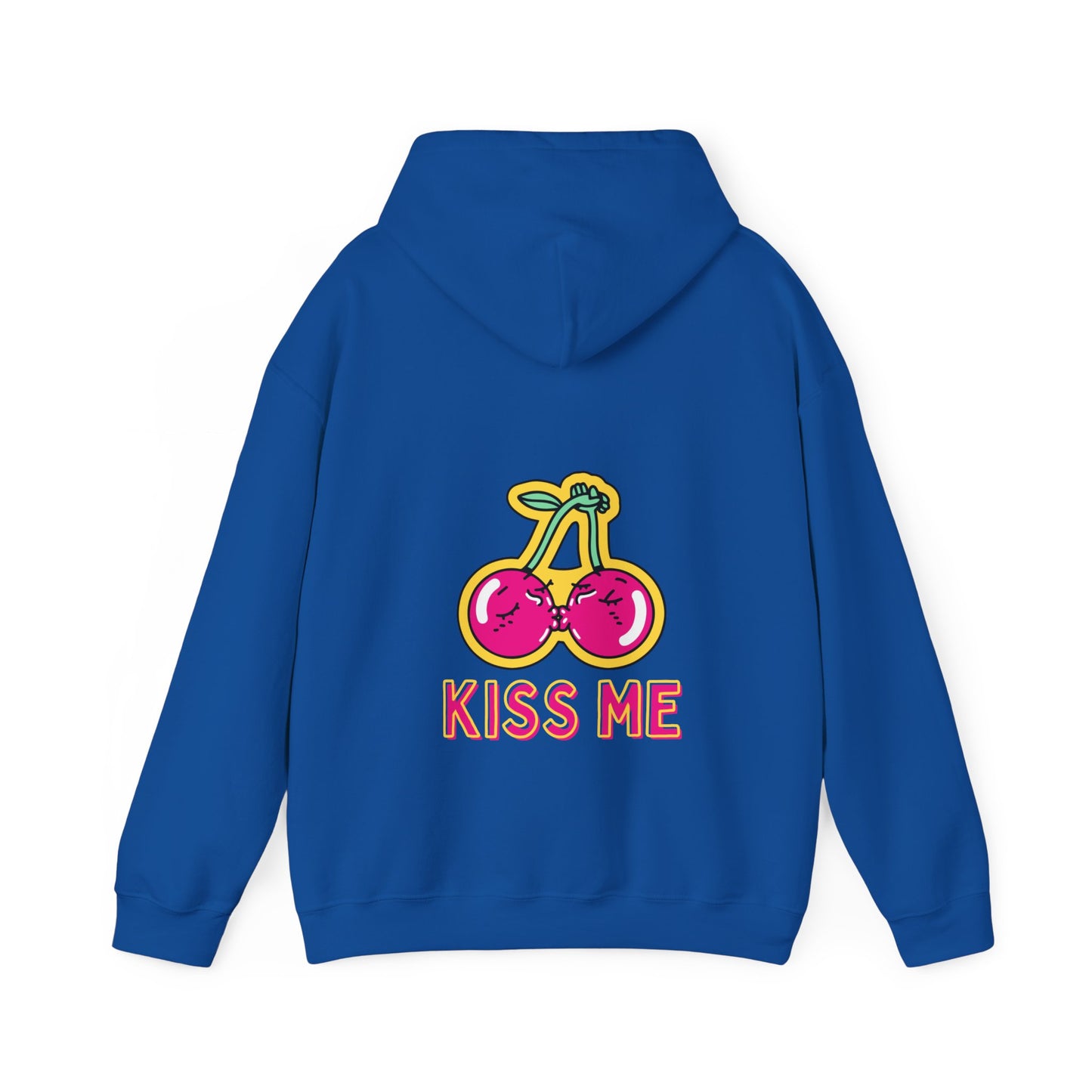 Unisex Kissing Cherries Kiss Me Heavy Blend⢠Hooded Sweatshirt (Multiple Colours)