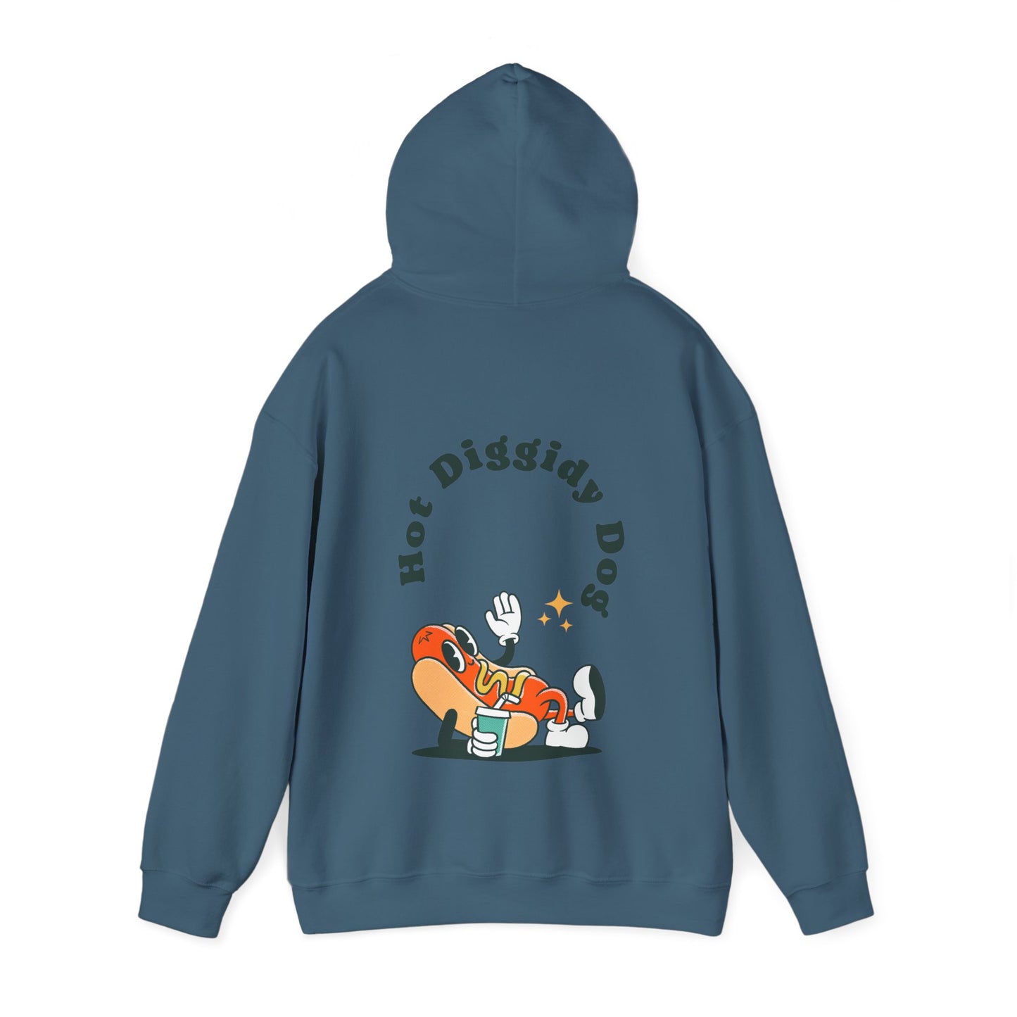 Unisex Retro Hot Diggidy Dog Heavy Blend™ Hooded Sweatshirt (Multiple Colours)