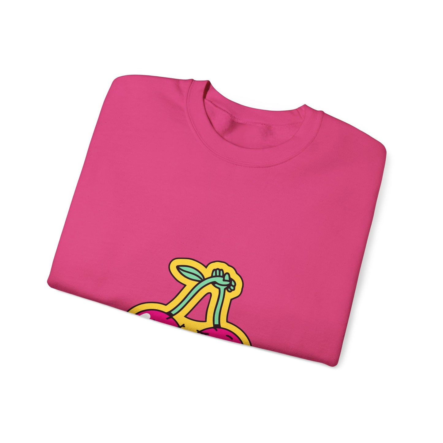 Cosy Kiss Me Kissing Cherries Unisex Heavy Blend⢠Crewneck Sweatshirt (Multiple Colours)
