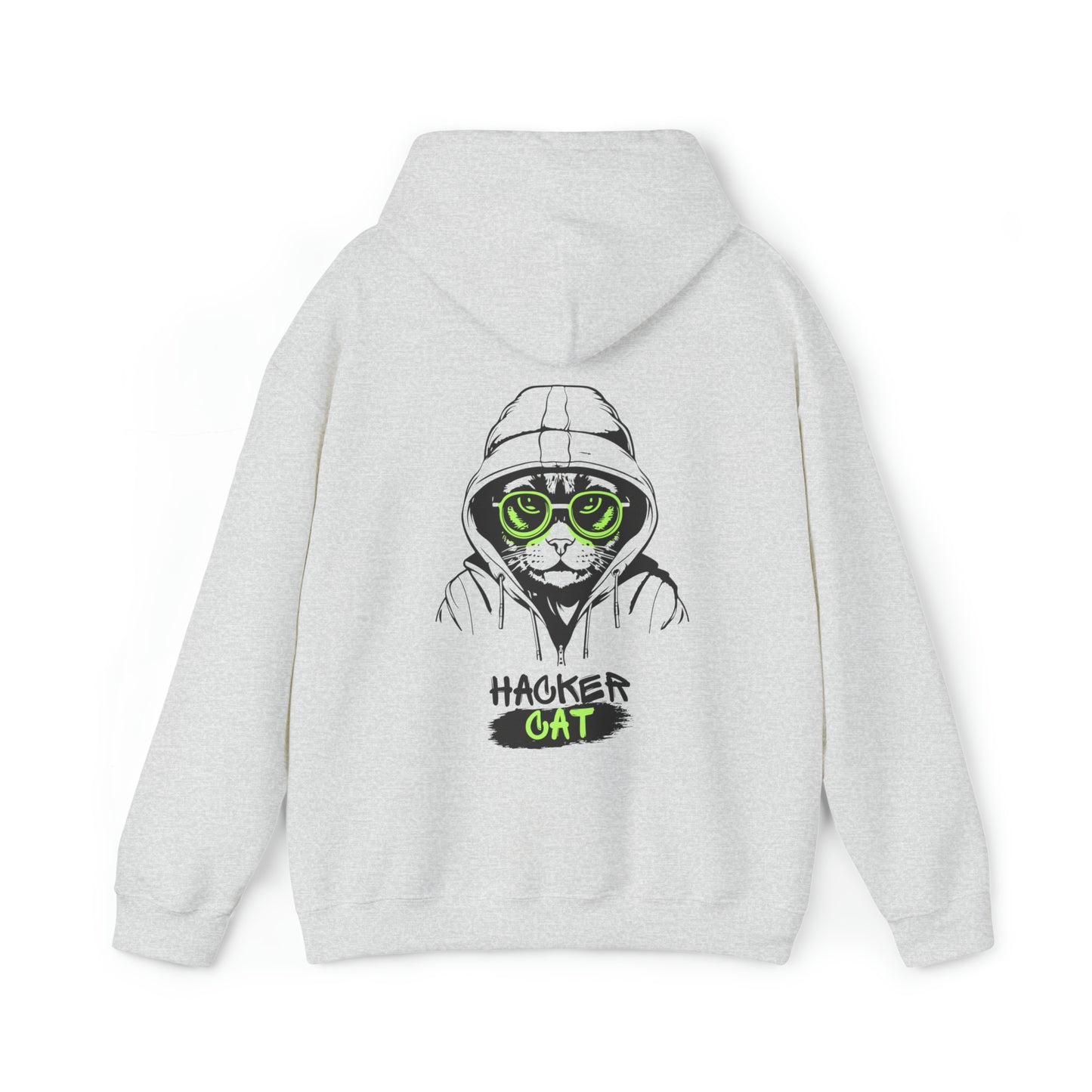 Unisex Hacker Cat Heavy Blend™ Hooded Sweatshirt (Multiple Colours)