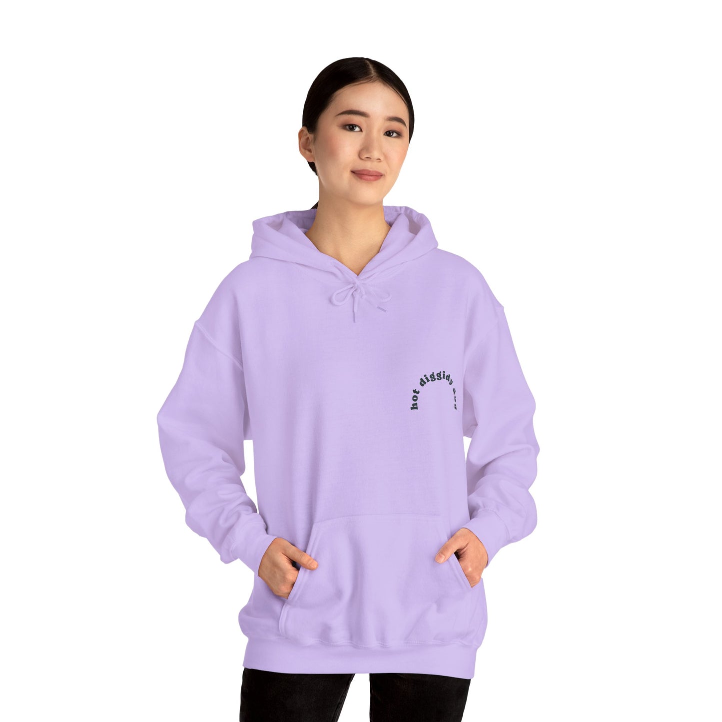 Unisex Retro Hot Diggidy Dog Heavy Blend™ Hooded Sweatshirt (Multiple Colours)