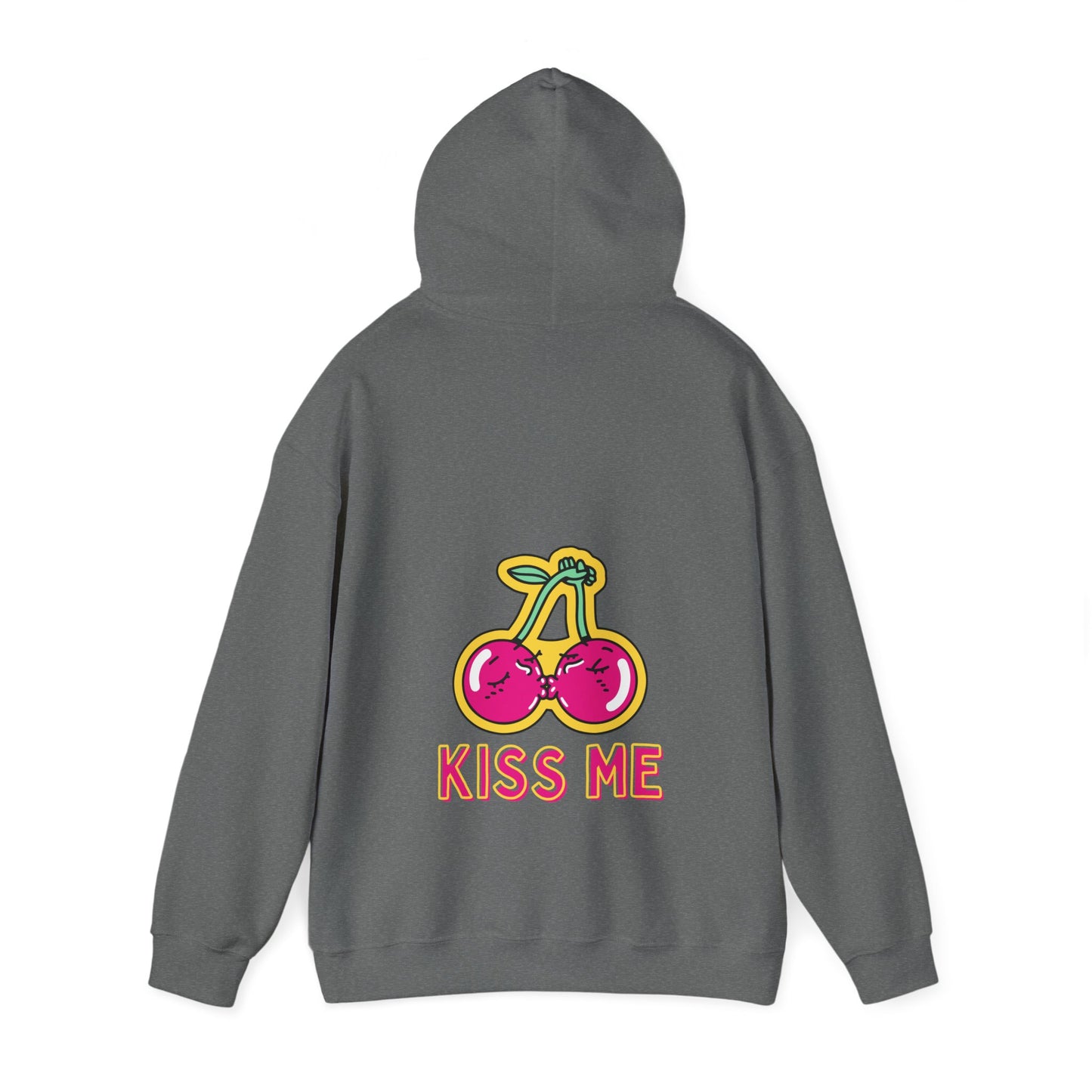 Unisex Kissing Cherries Kiss Me Heavy Blend™ Hooded Sweatshirt (Multiple Colours)