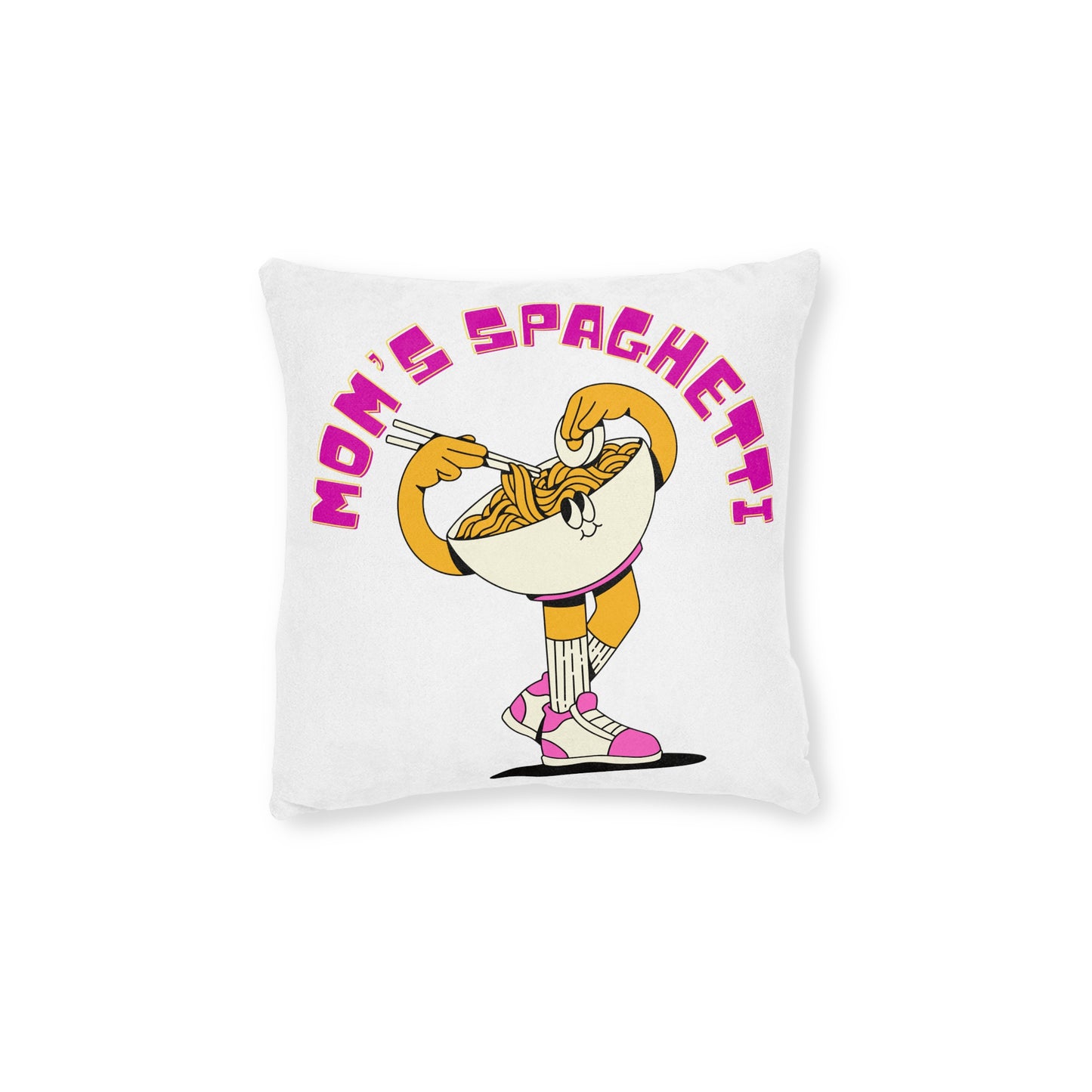 Mom's Spaghetti Square Cushion