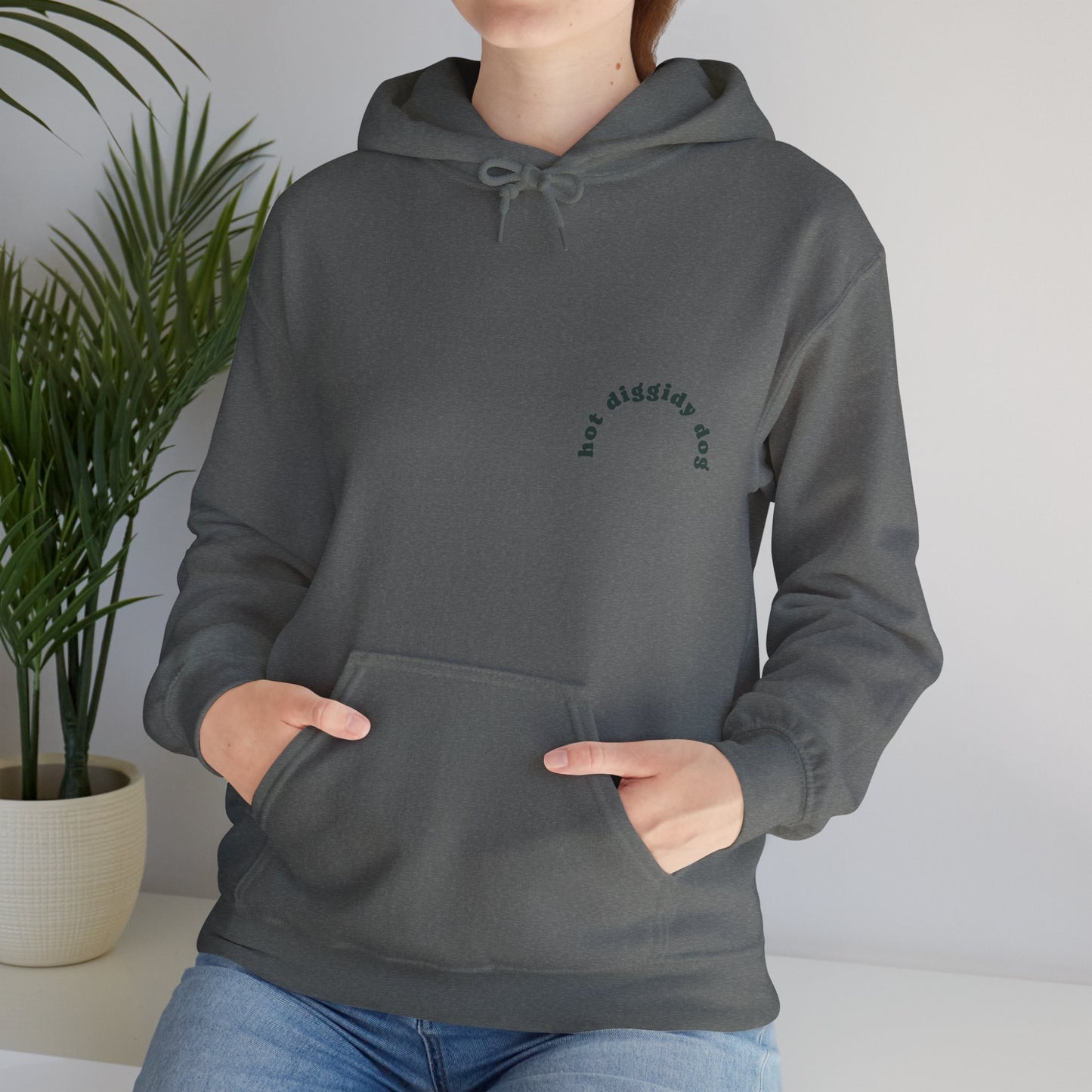 Unisex Retro Hot Diggidy Dog Heavy Blend™ Hooded Sweatshirt (Multiple Colours)