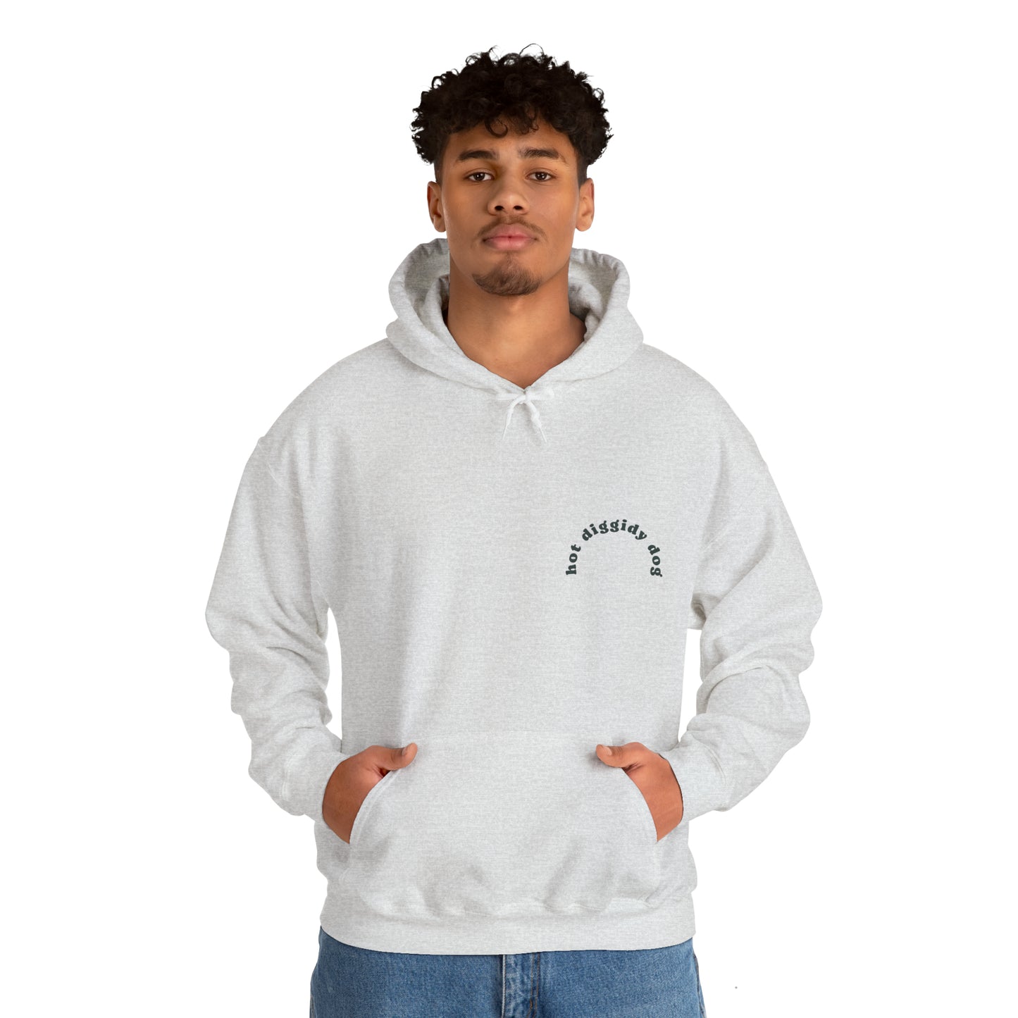Unisex Retro Hot Diggidy Dog Heavy Blend™ Hooded Sweatshirt (Multiple Colours)